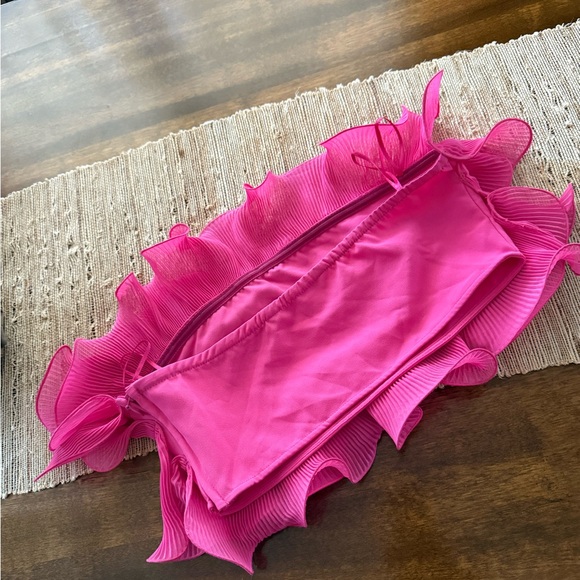 Zara Fuchsia Ruffled Top - Picture 3 of 4
